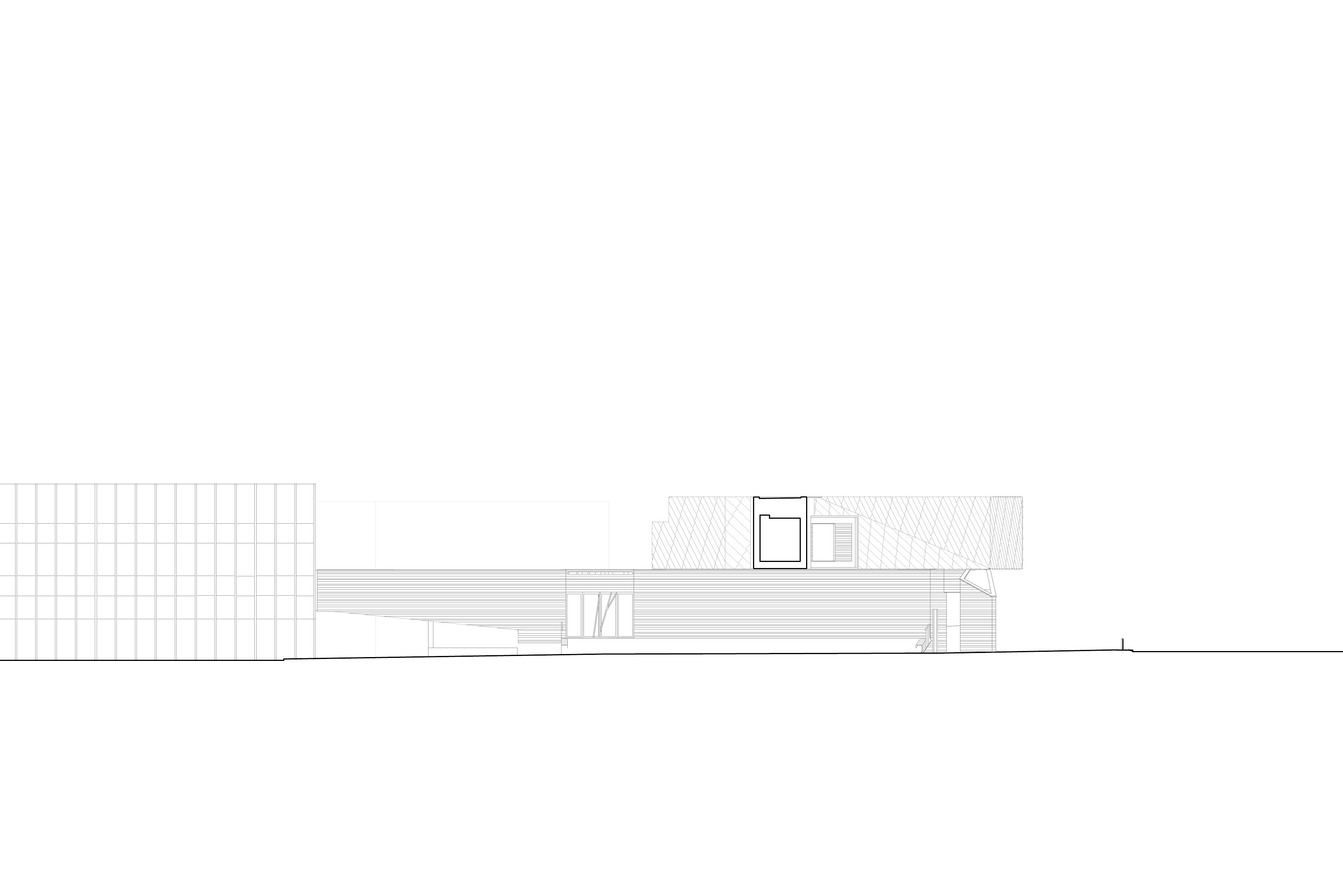 Alçado — Ampliação do Museu Marítimo de Ílhavo